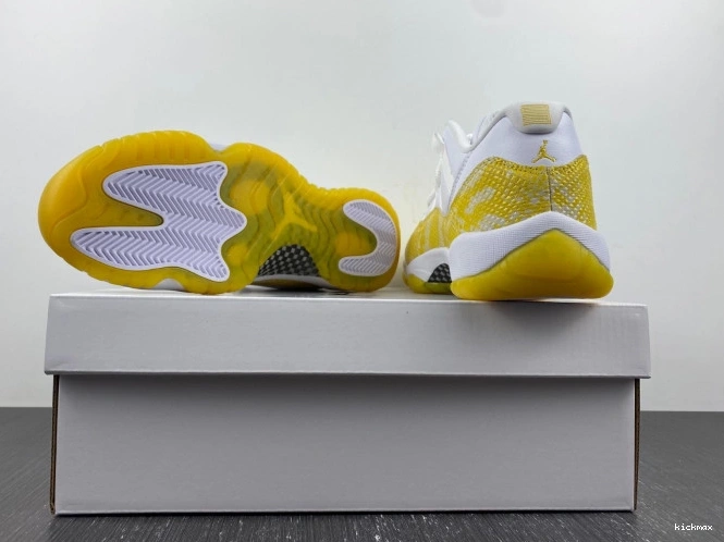Rep AH7860-107 Snakeskin Air Jordan Low 11 WMNS Yellow 0726